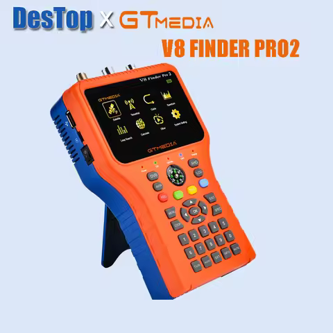 GTMEDIA V8 Finder Pro2 Satellite Signal Finder DVB-S2X/S2/S/T2/T/C/ATSC-C H.265 Auto Calculate Angle
