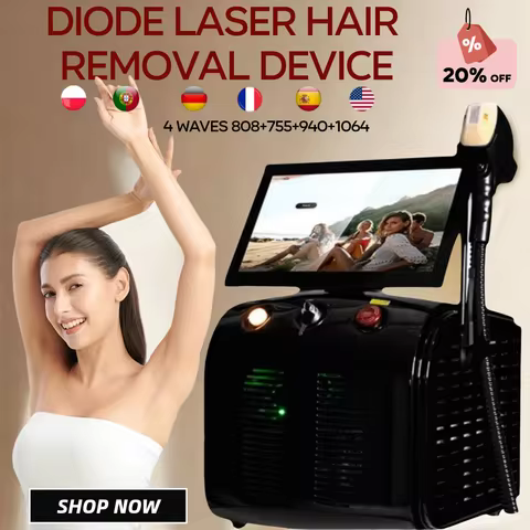 Painless Diode Laser Hair Removal Machine 755nm/808nm/940nm/1064nm 600W-1600W 60M Shots CE Certified