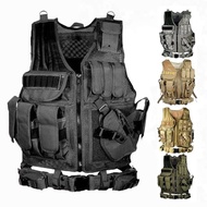 Tactical Vest Combat SWAT Army CS WAR Gaming Hiking Detachable Equipment