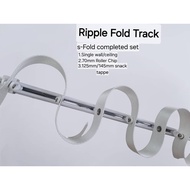RIPPLE FOLD/S-FOLD TRACK/125mm Tape(COMPLETE SET WITH BRACKET)