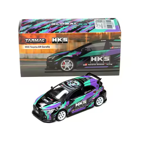 TW in Stock 1:64 HKS Toyota GR Corolla Diecast Car Model Collection Toys Tarmac Works