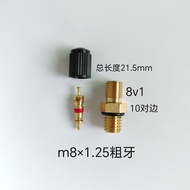 24 Hours Shipping M8/M10 Copper Nozzle Valve Outer Wire 8v1 Inner Wire 5v1 Fine Thread Tire Equipmen