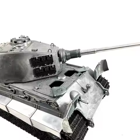 MATO Metal 1/16 German King Tiger BB Shooting Version RTR RC Tank 360° Rotating1228 Tracks Wheels TH