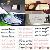 WATTLE 3pcs/set Car Mirror Stickers, Self-Adhesive Vinyl Rearview Mirror Decal, Passenger Princess Wall Decal Gift Car Ornament Auto Mirror Stickers Laptop Computer