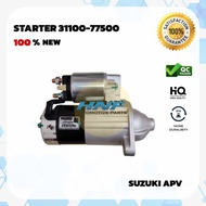 100% New Starter (12v 8T HS 1.0 Kw MIT) Suzuki Apv