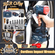 Tiger Claw Tool 3 IN 1 880 Nm Cordless Impact Wrench Brushless Motor Impact Drill High Torque Screwd