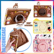 360° Rotatable Stand Kids Friendly Cute Cartoon 3D Pattern Shockproof Tablet Cover Protective Case f