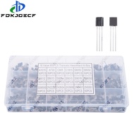 900PCS 18Values Transistor Assortment Kit A1015 S8050 S8550 S9012 2N2222 2N3904 2N5551 Box for Elect