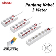 Vivan VPS-H3031A VPS-H3041A/ VPS-H3051A 3 4 5 Hole Socket Switch Plug Socket Cable Extender Copper C