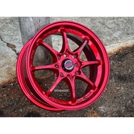 New Car Sport Rim RAYS CE28 Wheels 15x6.5J 8x100/114.3 ET40 Red - READY STOCK