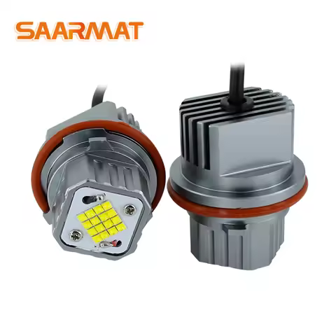 2Pcs 80W Error Free LED Angel Eyes Marker Lights Bulbs For BMW E39 E53 E60 E61 E63 E65 E66 E87 525i 