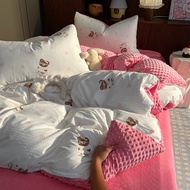 Cloud-like yarn and velvet Duvet Cover Cloud-like yarn and velvet Duvet Cover