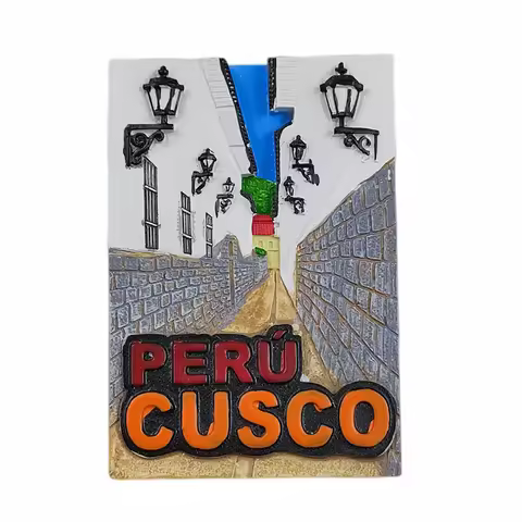 Cusco Peru 3D Fridge Magnet Souvenir Gift,Resin Handmade Peru Refrigerator Magnet Home & Kitchen Dec