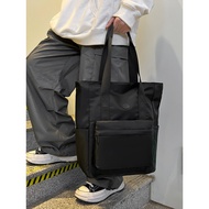 christy ng bucket Beg tangan besar Men Men Style Student Book Bag Commuter All-Match Handbag