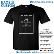 Custom Printed T-Shirts with Your Own Design, Size A4 A5 A3 T-Shirts