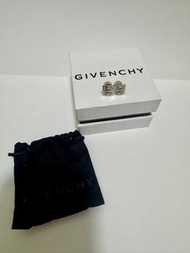 Givenchy 銀色方型耳環 (耳針)