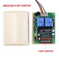 (Ready Stock) SMC5326 Autogate Remote Receiver 8Dip Switch 330Mhz Frequency 433mhz SMC5326 chip