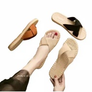 Ethnic Suede Women's Sponge Sandals Sandal Flat Perempuan