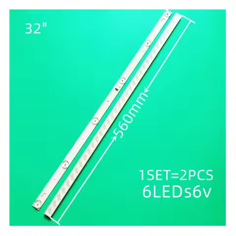 LCD TV backlighting tape TCL L32P1A L32F3301B 32D2900 32HR330M06A8V1 4C-LB3206, each 6 in, 56 cm, 2 