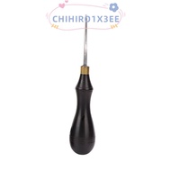 CHIHIRO1X3EE Leather Edge Creaser, Ergonomic Handle Carbon steel Leather Edge Beveler, Professional 