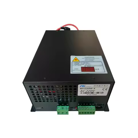60W CO2 Laser Power Supply MYJG60W For 60W Laser Cutting Machine