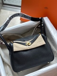 現貨🇭🇰Hermes Lindy 26黑金Noir GHW❤️tc皮