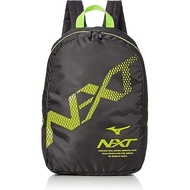 Mizuno Backpack Pocketable Lightweight Club Activities Compact Folding Travel 33JM2043 Black/Lime L3