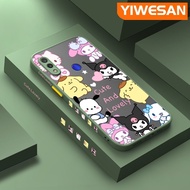 YIWESAN เคสสำหรับ Xiaomi Redmi โน๊ต7 Note 7 Pro Note 7S เคส Note7การ์ตูน Sanrio Hello Kitty เมโลดี้บางเคสโทรศัพท์แบบแข็งขอบซิลิโคนกล่องกันกระแทกคลุมทั้งหมดป้องกันเลนส์กล้อง