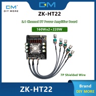 Diymore ZK-HT22 Papan Power Amplifier Audio TDA7498E 2.1 Channel Lead Type Bluetooth Power Amplifier Board 160WX2+220W
