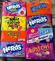 Nerds Rainbow, Sweetart, Sour Patch jumbo box candy