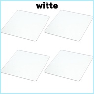 WITTE 4 Pack Wall Mirror Tiles, 8 X 8 Inch Self Adhesive Square Mirror, Flexible Acrylic Acrylic Mir