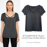 R*ck&Republic Women Cut-Out Strap Neckline t-shirt t-shirt/ brandedWanita t-shirt/ latestWanita