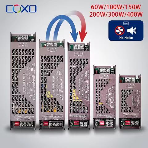 Ultra Thin Dimmable LED Driver DC12V 24V Lighting Transformers 60W 100W 150W 200W 300W 400W LED Powe