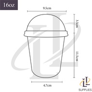 [Premium] 50 Sets PET 8/12/16oz Premium PET Clear U-Shape Plastic Cup with Dome Lid / Dessert Cup / 