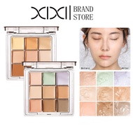 XIXI 9 Colors Concealer Palette Waterproof Sweatproof Lasting Cover Dark Circle Acne Mark Brighten L