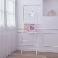 【Sim'n Coz】附網格階梯掛衣架 (白)