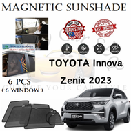 Toyota Innova zenix 2023 Epic Magnetic Sunshade  (6pcs)