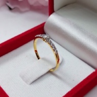 Real Gold Diamond Ring 9k (Notify The Size Chat Channel)