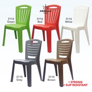 Abbaware Plastic Chair/Kerusi Makan/Kerusi Plastik/Dining Chair/Anti-slip Chair