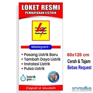 BANNER SPANDUK LOKET RESMI BAYAR LISTRIK