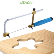 USNOW Saw Bow, Adjustablel Mini U-shape Jig Saw, Spiral Blades tool Professional Spiral Frame Frame Sawbow Woodworking Craft