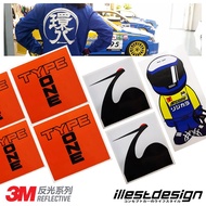 Auto Decals : 3M Spoon Sports Design JDM Stickers. CIVIC TYPE R FD2R FN2R FK2R FK8R EK9R ACCORD CL7R