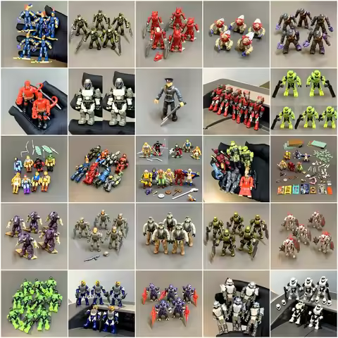 Mega Construx Bloks Convenant Spartan Marine Master Chief Jackal Elite Grunt Skimmisher He Man Micro