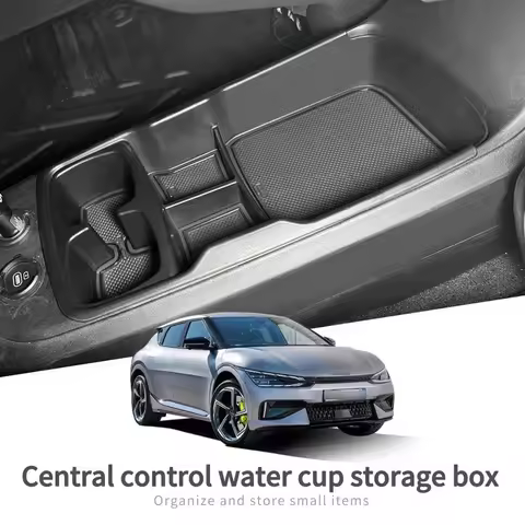 For 2023 Kia EV6 Lower Central Control Storage Box, Interior Organizer Tray Modification Accessories