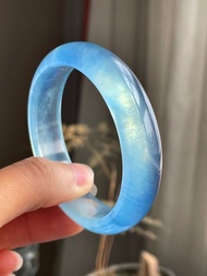 天然海藍寶手鐲   圈口 55.5mm