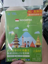 Joytel金卡印尼indonesia用量王 五天極速吃到飽巴里島