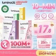 COLORKEY Luminous B5 Facial Serum Mask 10ea Deep Hydrating&Brightening 10-Min Daily Sheet Mask Niaci