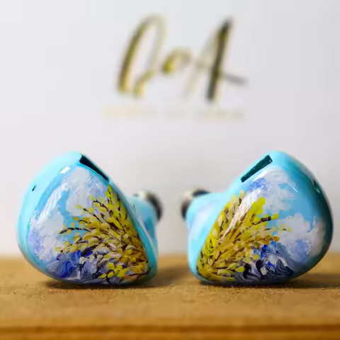 QoA Cloud Scape Hybrid IEM 1DD + Micro Planar 10mm Driver 6N Silver-Plated Cable 0.78mm 2Pin 3.5/4.4