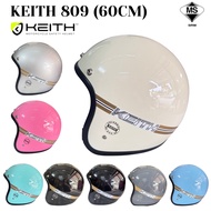 KEITH 809 OPEN FACE MOTORCYCLE HELMET 60CM SIZE L SIRIM JPJ APPROVED