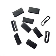 E ECSEM Black Silicon Fastener Ring Security Loop for Garmin Vivosmart HR &amp; HR+ Approach X40 Samr...